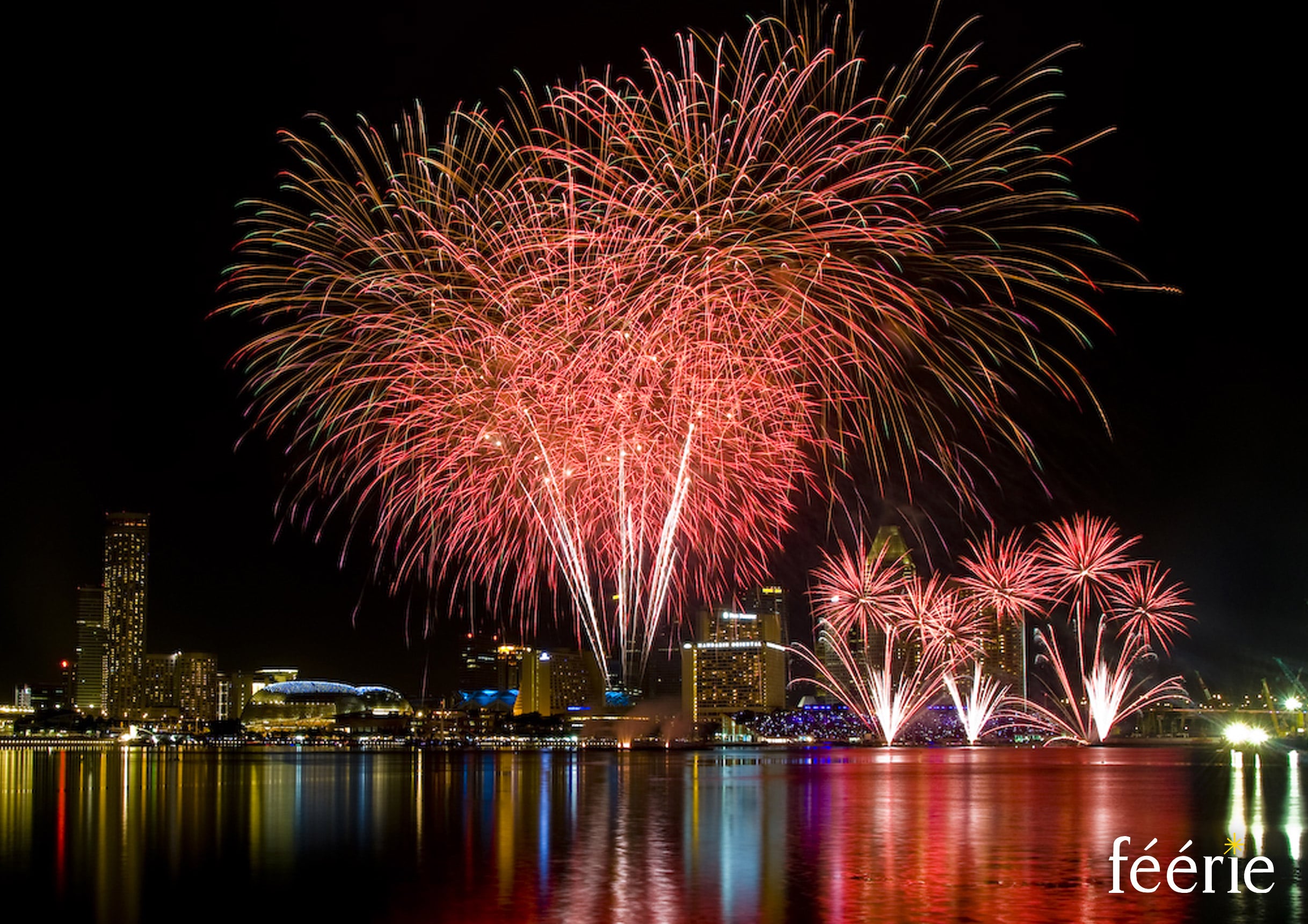 Photo feu d'artifice Singapour