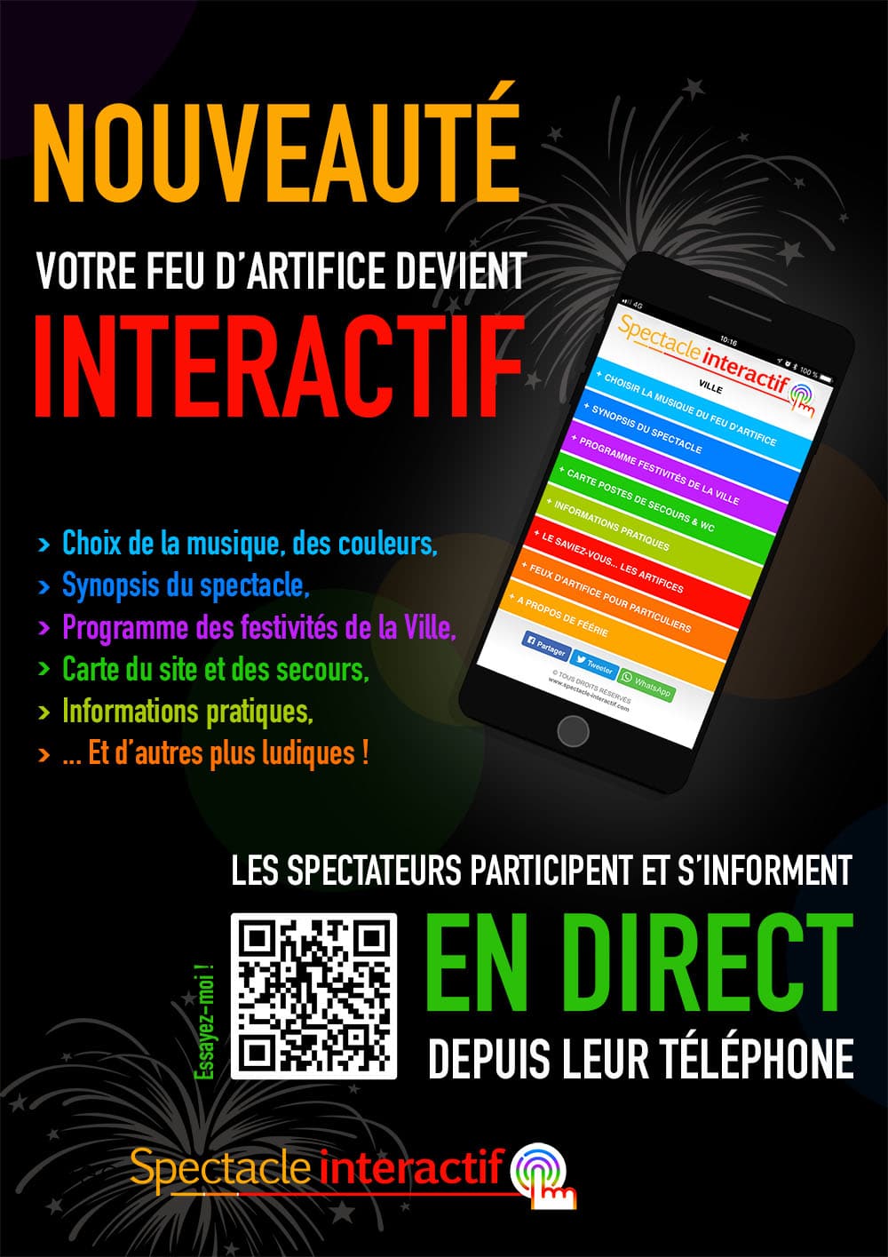 Application spectacle interactif